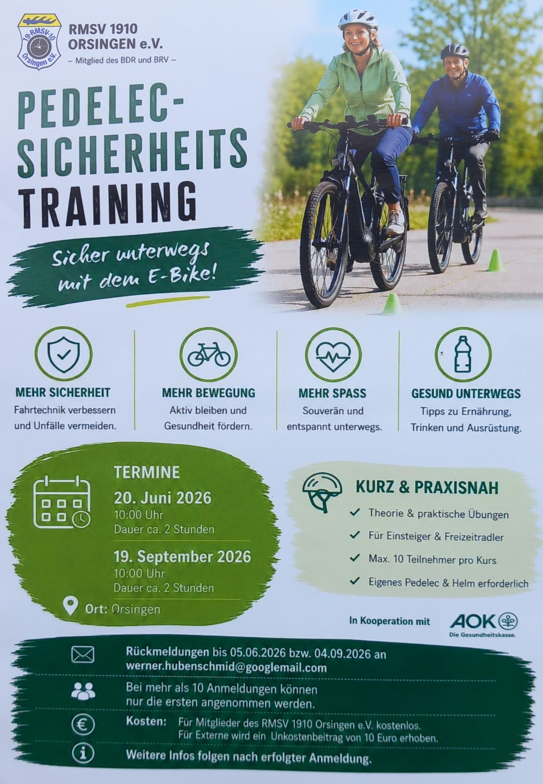 Pedelec Fahrsicherheitstraining
